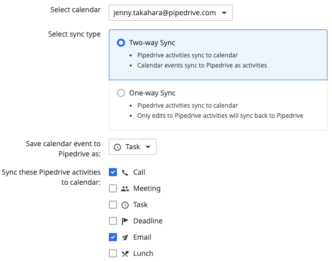 Sincronização com o Calendário Google ou Outlook – Veja como é