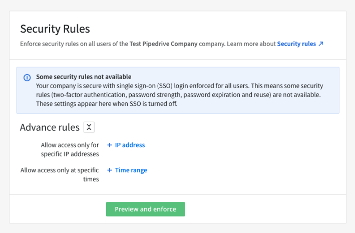 Using SSO (single sign-on) with security rules - Knowledge Base