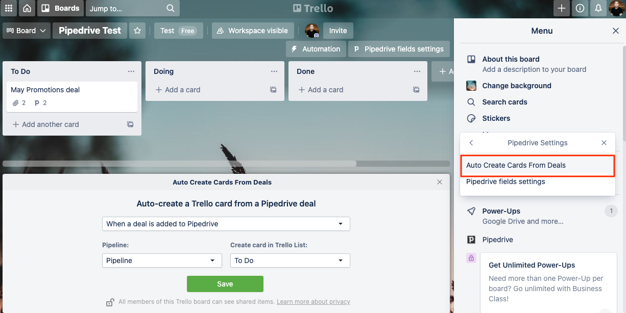 Trello CRM integration ·