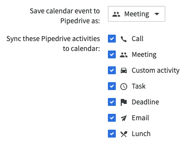 Calendar sync Knowledge Base Pipedrive