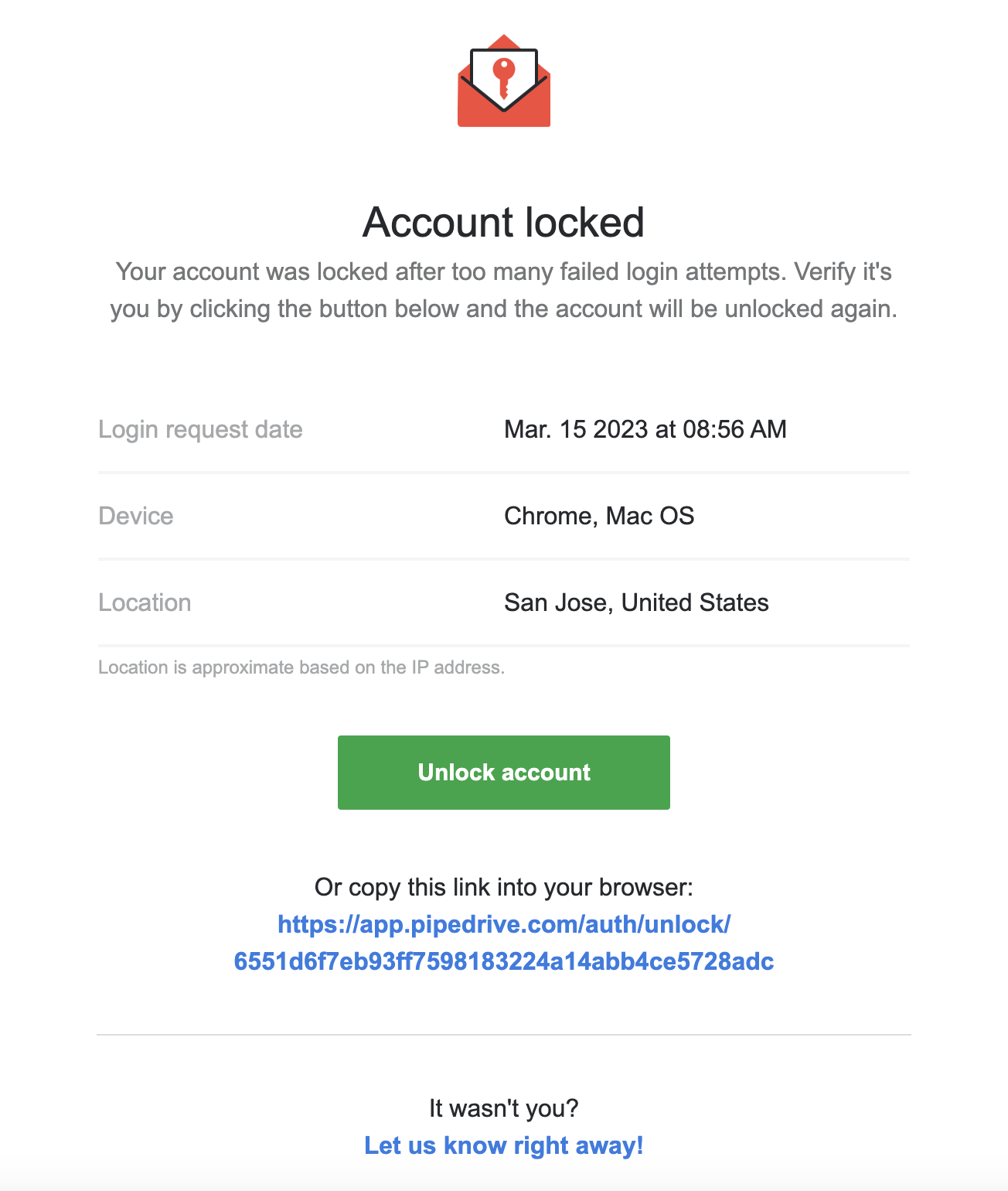 Security: locked out of account after failed login attempts