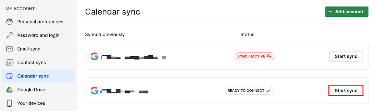 Continue unfinished sync