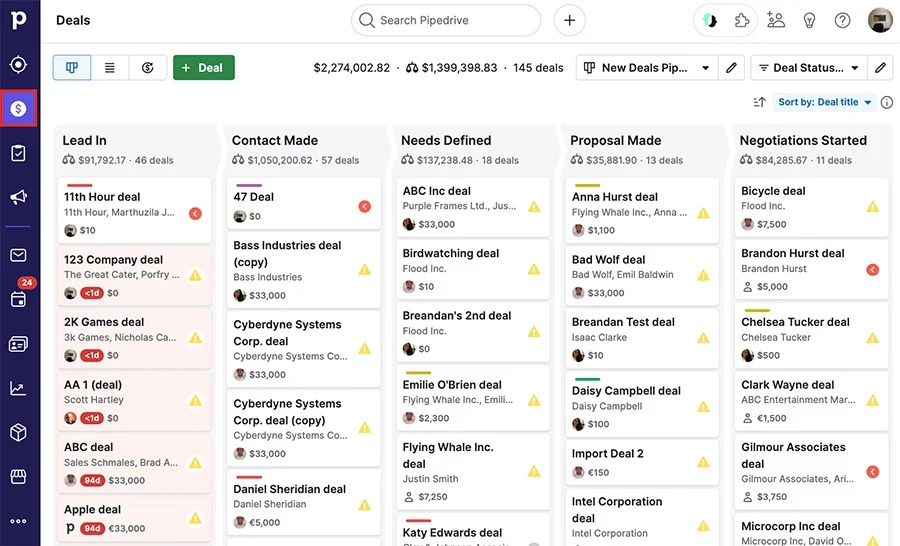 Leads vs. deals - Knowledge Base