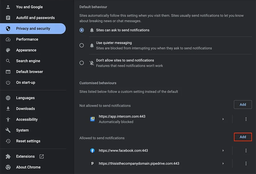 Activity Alerts + Security Actions – Discord