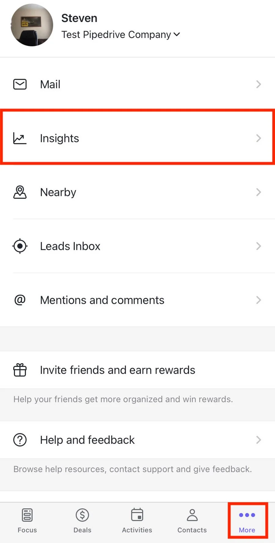 Insights for mobile - Инсайты для мобильных - Knowledge Base | Pipedrive